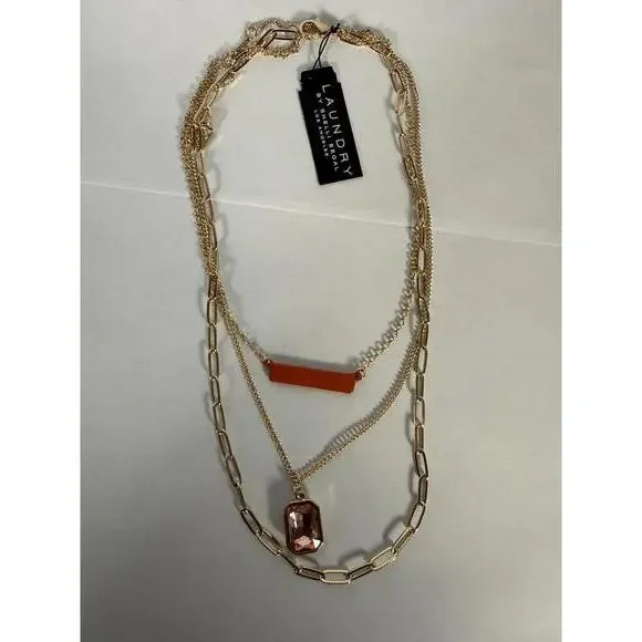 NWT Laundry by Shelli Segal Gold-Tone Multi-Layer Necklace - Picture 2 of 5